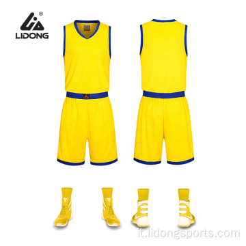 Basketball Uniform Uomini all&#39;ingrosso maglia da basket